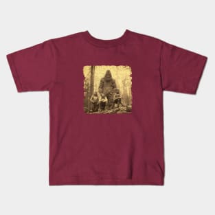 Vintage Bigfoot Photo Kids T-Shirt